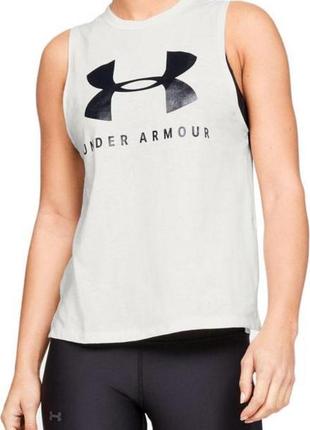 Майка under armour women's sportstyle graphic muscle sl tank top р.s-m2 фото