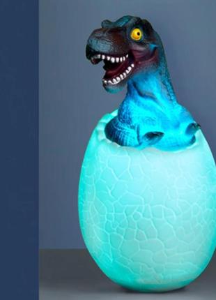 Лампа нічник акумуляторний яйце динозавра 3d