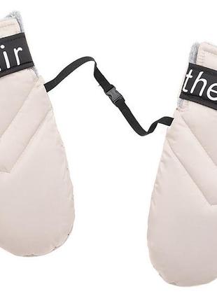 Рукавиці bair thermo mittens бежевий