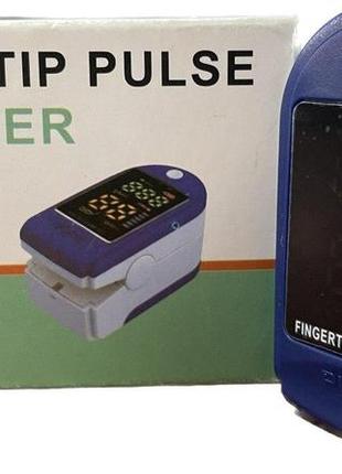 Пульсоксиметр fingertip pulse oximeter lk87 синий1 фото