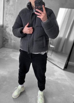 Куртка велсофт оверсайз + екопух