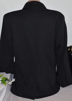 Брендовый черный пиджак жакет с карманами gap вьетнам вискоза этикетка5 фото