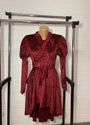 Вінтажне оксамитове плаття 1980-х років, театральне плаття, косплей