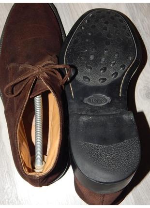 Ботинки из замши на шнуровке tods3 фото