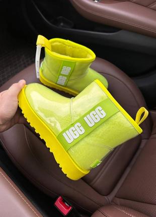 Угги ugg classic mini clear sulfur premium4 фото