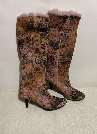 Теплые замшевые сапожки 36 размер