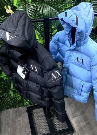Куртка курточка унисекс бренд синяя и голубая3 фото