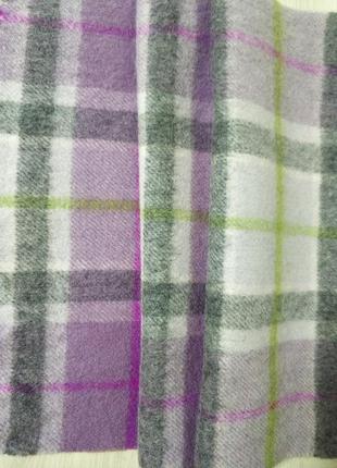 Edinburgh since 1437 lambswool стильний теплий шарф шарфік клітинка вовна шерсть 100 lambswool edinb3 фото