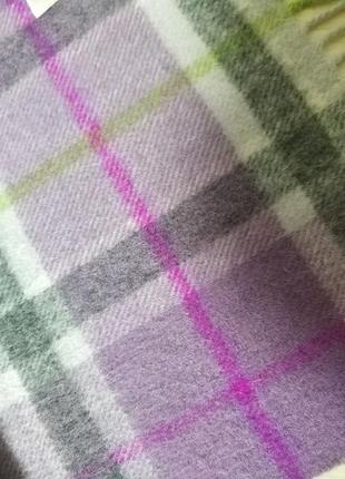 Edinburgh since 1437 lambswool стильний теплий шарф шарфік клітинка вовна шерсть 100 lambswool edinb6 фото