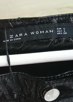 Латексные штаны zara штаны латекс zara разм l-xl5 фото