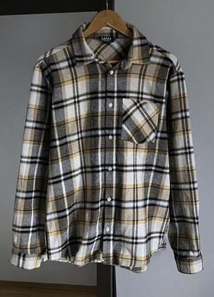 Boohoo man flannel shirt (сорочка)5 фото