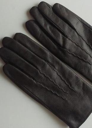 Стильные кожаные перчатки livergy 8.5