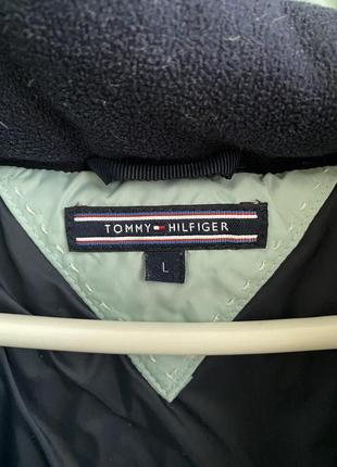 Женская куртка голубого цвета Tommy hilfiger5 фото