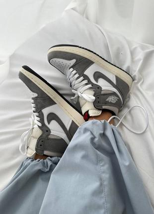 Nike air jordan 1 retro high « washed heritage » premium7 фото