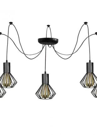 Люстра паук на пять ламп diadem nl 2215-5 msk electric