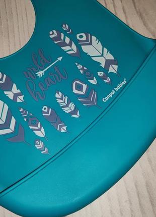 Силиконовый слюнявчик canpol babies