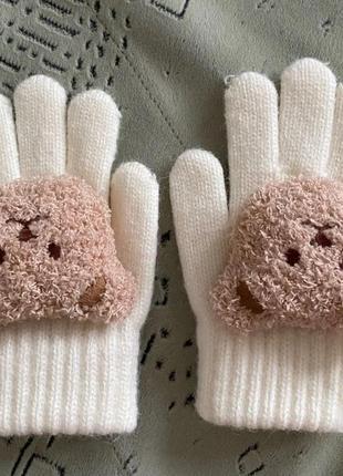 Детские перчатки мишка 🐻2 фото