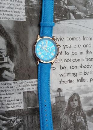 Часы наручные женские блакитні годинник3 фото