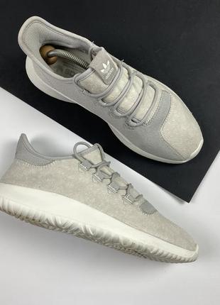 Кроссовки adidas tubular shadow grey two original светлые 42р