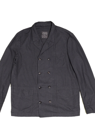 Allsaints garrick jacket куртка в клітинку двухбортове пальто р 44 l сіре