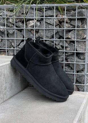 👟 угги   ugg ultra mini black      / наложка bs👟4 фото