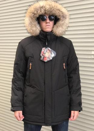 Теплая зимняя куртка парка м-4хл canadian плащевка стёганая4 фото