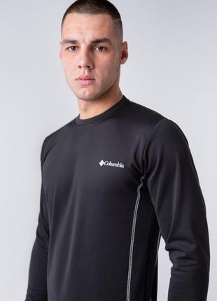 Термокомплект білизни кофта  штани columbia в чорному кольорі чоловіча5 фото