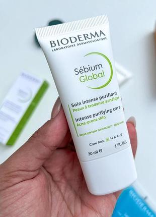 Біодерма себіум глобал крем від акне 30 мл bioderma sebium global