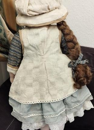Шикарна, велика, краритетна лялька з косичками. германія. зріст — 68 см. в ідеальному стані!!!6 фото
