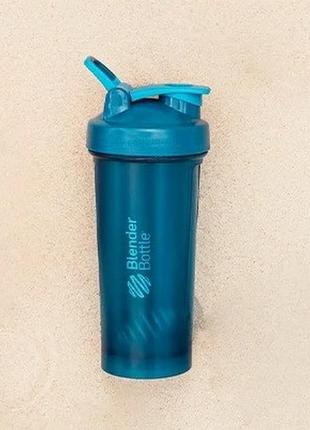 Шейкер спортивний з пружиною для спортивного харчування blenderbottle pro45 1270ml ocean blue  ku-224 фото