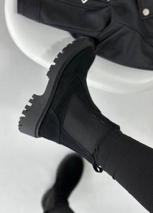 Зимние челси натуральный замш ботинки ботинки челси классические ботинки3 фото