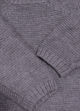 Zara oversize кофта связана серая унисекс свитер3 фото