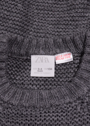Zara oversize кофта связана серая унисекс свитер4 фото