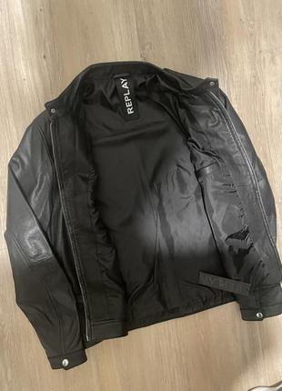 Кожаный пиджак replay