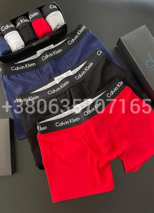 Чоловічі труси на подарунок кельвін кляйн,  боксери calvin klein 365 black7 фото