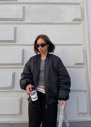 Бомбер оверсайз зима