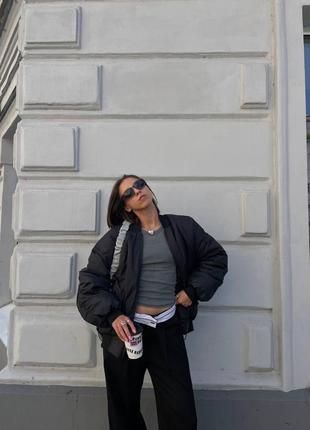 Бомбер оверсайз зима