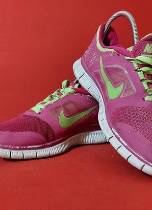 Беговые кроссовки nike free run 3 по факту 37.5р. 24 см