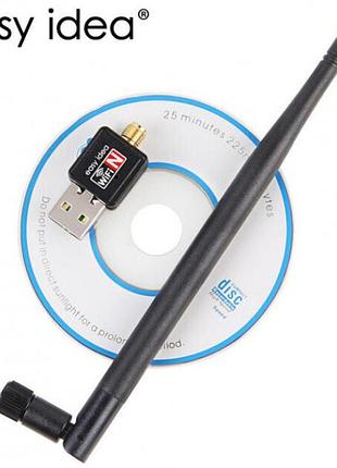 Сетевой адаптер usb 2.0 wi-fi 802.11n с антенной
