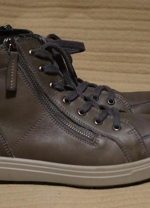 Замечательные утепленные кожаные сникерсы цвета хаки hotter rapid ii womens англия 39...