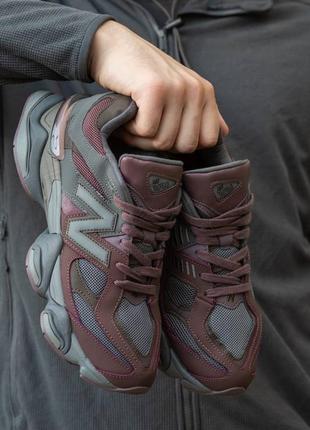 Кроссовки мужские new balance 9060 black violet