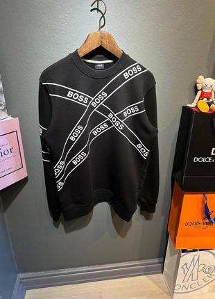 Кофта свитер свитшот мужской бренд чёрный
