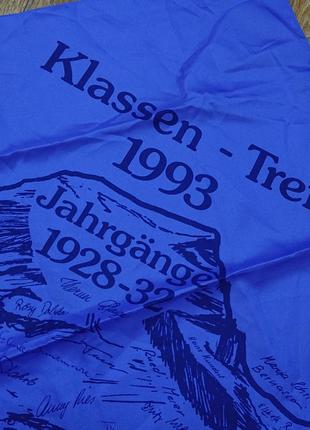 Старинный коллекционный платок klassen treff jahrgange 1993 с подписью2 фото