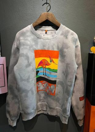 Кофта свитер свитшот мужской бренд на флисе