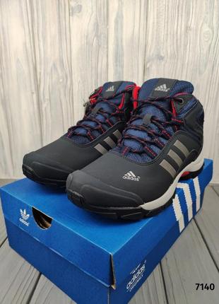 Adidas climaproof high winter blue red1 фото