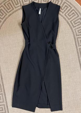 Обалденное черное платье с запахом imperial італія2 фото