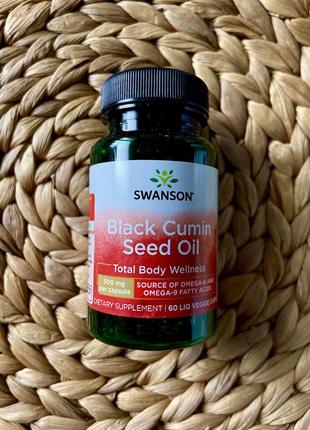 Масло семян черного тмина 🌼black cumin seed oil,  500 mg 60 капс💊