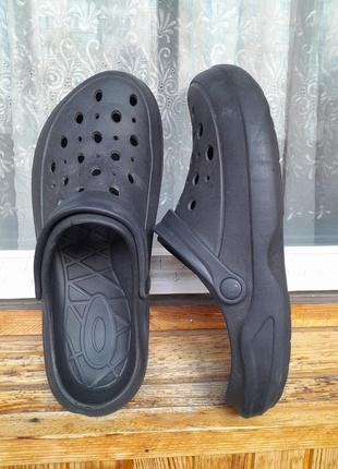Кроксы мужские черные