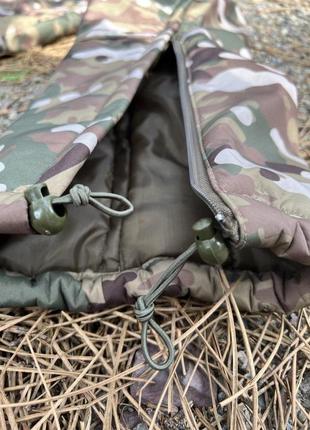 Зимняя тактическая форма бушлат и брюки softshel (софтшел) с мембраной мультикам9 фото