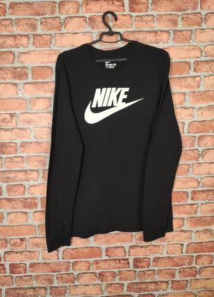 Кофта лонгслив nike с большим лого